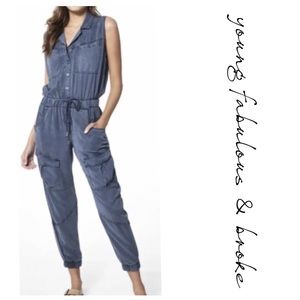 YOUNG Fabulous & Broke Grayson Flight Coverall Jumpsuit